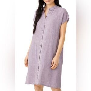 Hatch Louise Dress in Lilac Gingham